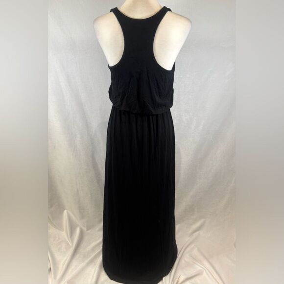 Lush black jersey knit maxi dress size medium - Picture 4 of 6